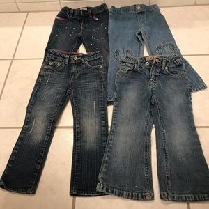 Set of 4 Girls 3T jeans